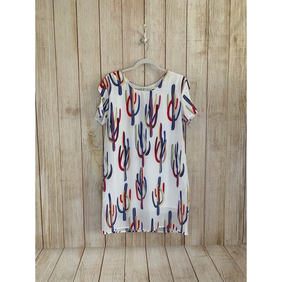 Boutique | Multi Color Cactus Print Dress - Picture 7 of 10